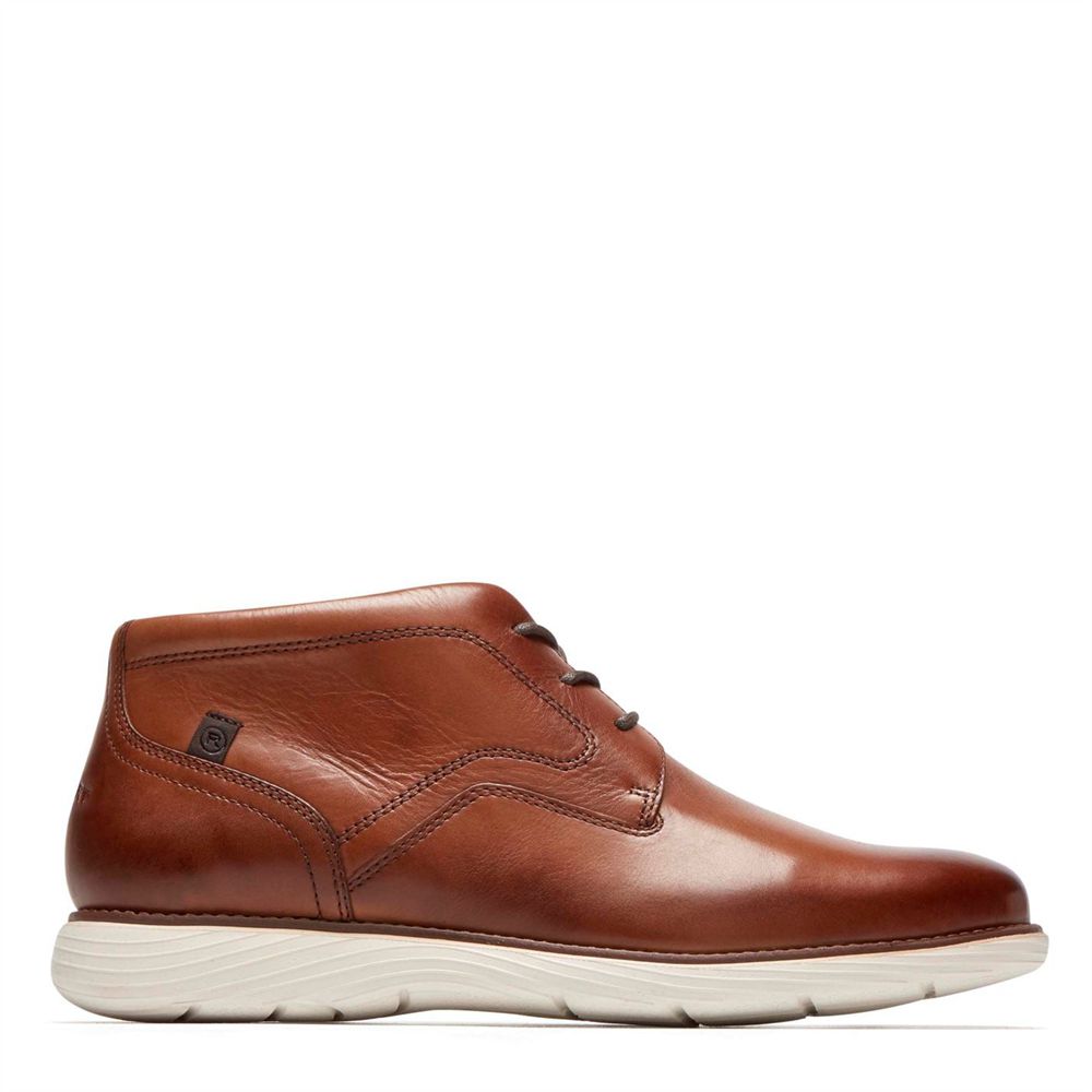 Chukka Boots Homem Rockport Garett Marrom,Portugal WOBZS-2749